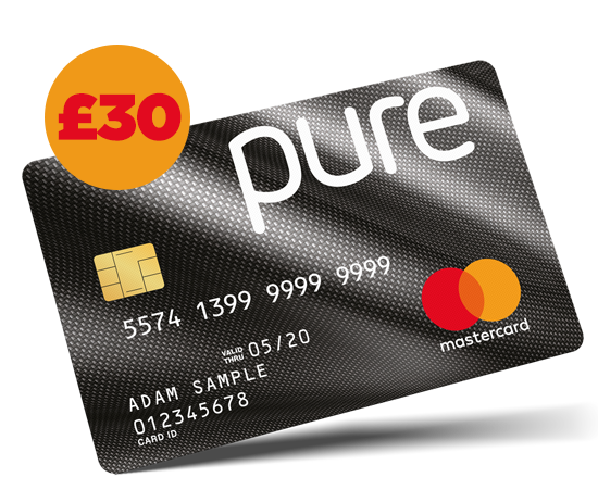 Purecard £30 FREE